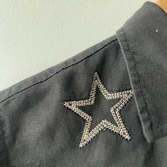 RAILS LOREN SHIRT BLACK METALLIC STARS XS - Linen & Lyocell Blended - Picture 6 of 12